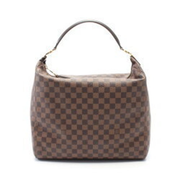 Louis Vuitton Portobello GM Damier Ebene Brown Shoulder Bag Brown - Picture 1 of 7